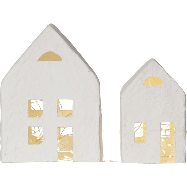 Biała świąteczna dekoracja świetlna 2 szt. Plain – Star Trading