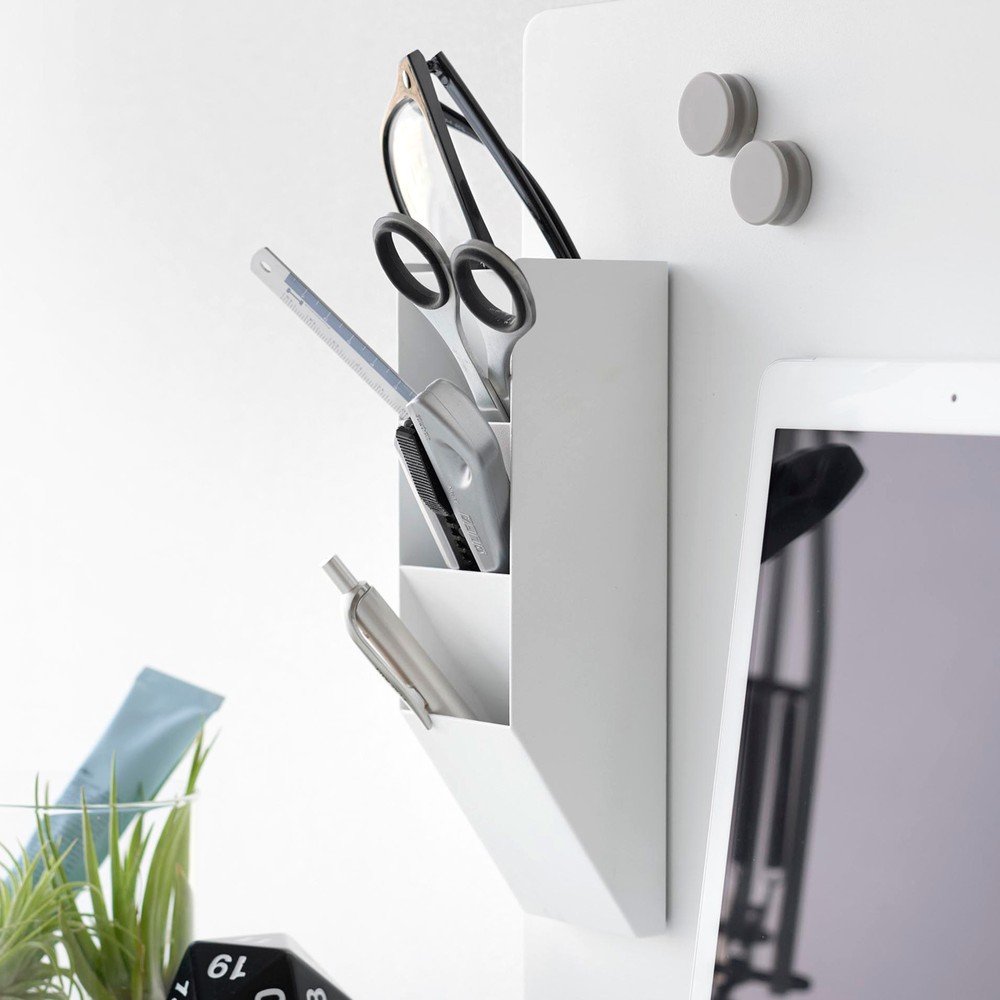 Biały metalowy organizer na artykuły papiernicze Tower – YAMAZAKI (zdjęcie 7)