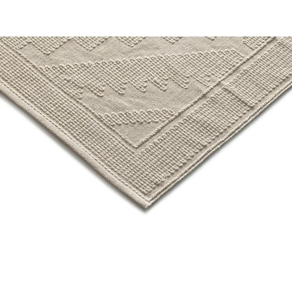 Kremowy dywan tkany ręcznie z bawełny z recyklingu odpowiedni do prania 60x90 cm Pamuk – Universal-image-2