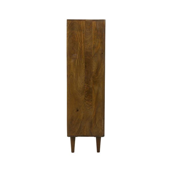 Brązowa witryna z drewna mango 58x180 cm Mocu – Light & Living-image-3