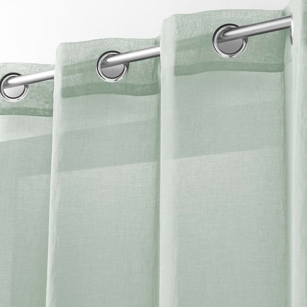 Jasnozielona firanka 140x240 cm Telma – douceur d'intérieur-image-1