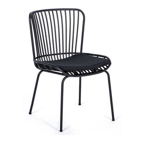 Zestaw 2 czarnych krzeseł ogrodowych  Bonami Selection Rimini