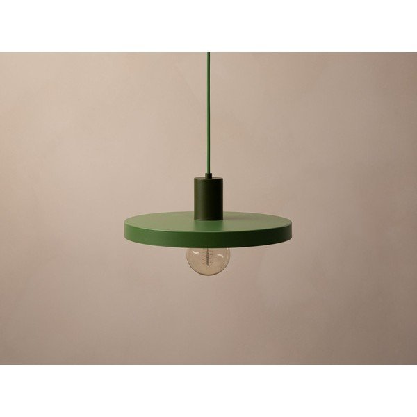 Zielona metalowa lampa wisząca ø 30 cm Ori – Micadoni -image-3