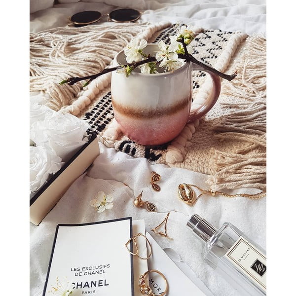 Kubek Sass & Belle Dip Glazed Pink-image-2