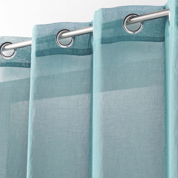 Turkusowa firanka 140x280 cm Telma – douceur d'intérieur-image-1