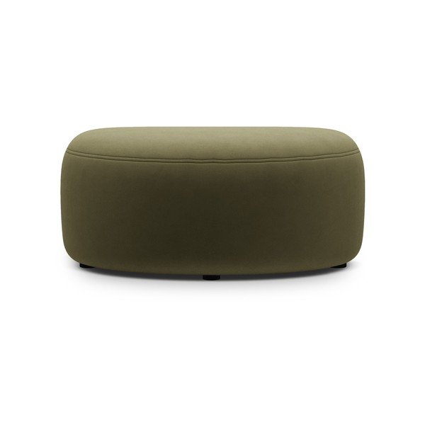 Zielony aksamitny podnóżek Kate – Micadoni -image-1