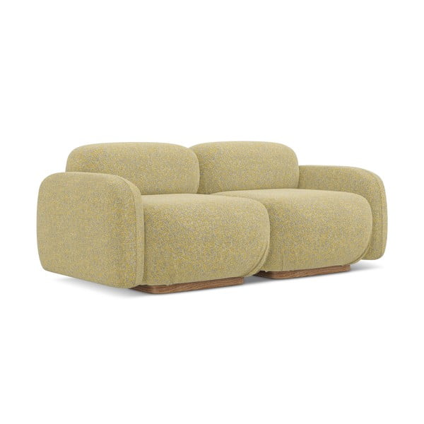 Żółta sofa modułowa 190 cm Ailani – Makamii-image-2