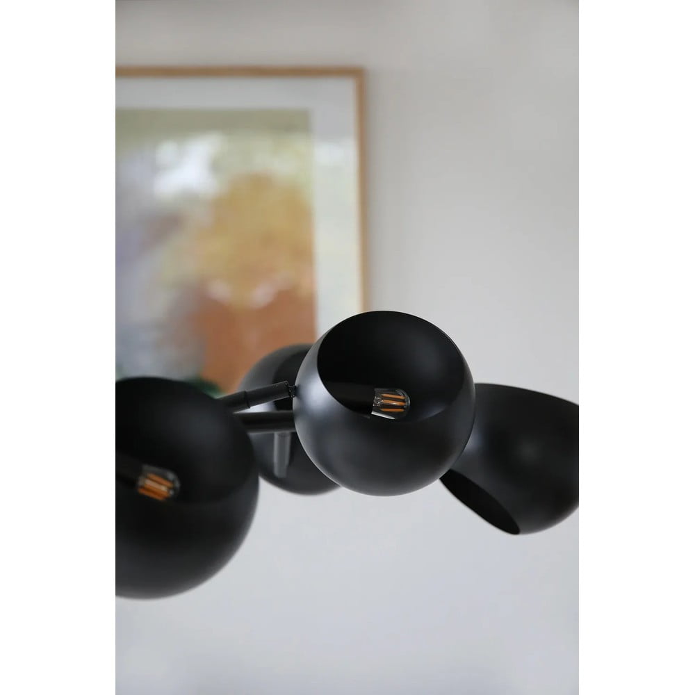 Czarna lampa wisząca z metalowym kloszem Edgar – Markslöjd (zdjęcie 3)