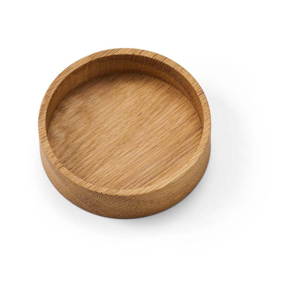 Drewniany pojemnik dekoracyjny w naturalnym kolorze ø 11x3 cm Circle S – LIND DNA (zdjęcie 3)