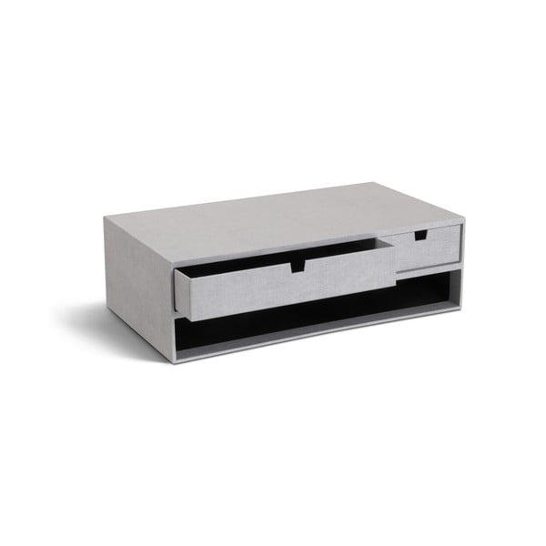 Kartonowy organizer na dokumenty z szufladką Ted Canvas Paper Laminate – Bigso-image-3