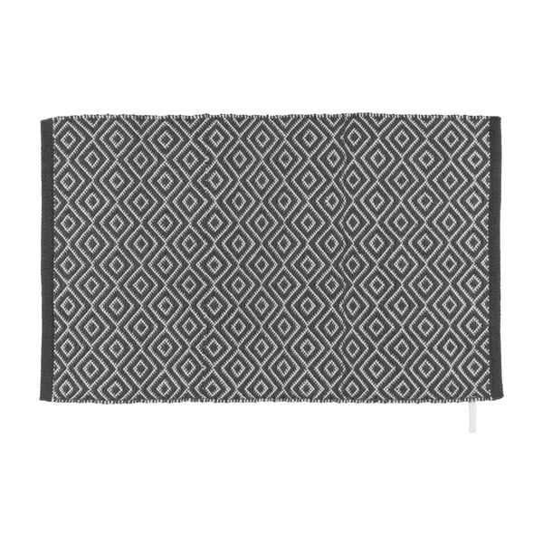 Ciemnoszary dywanik łazienkowy Wenko Turpan, 80x50 cm