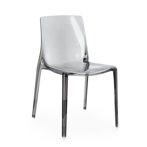 Szare plastikowe krzesło ogrodowe Adele – Bizzotto