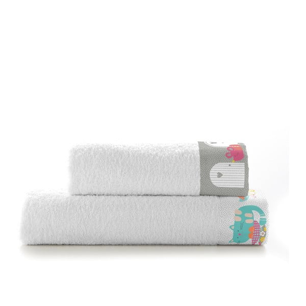 Zestaw 2 ręczników dziecięcych Moshi Moshi Cat & Mouse