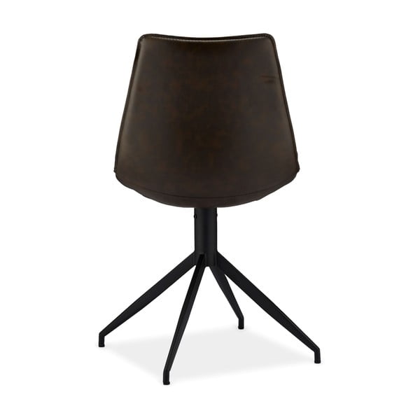 Ciemnobrązowe krzesła obrotowe zestaw 2 szt. Isabel – Furnhouse-image-2