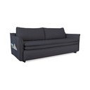 Antracytowa rozkładana sofa Miuform Charming Charlie