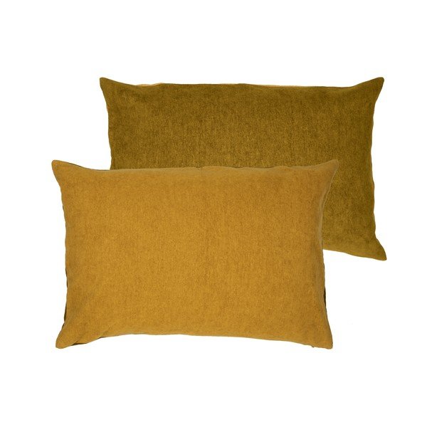 Żółta poduszka z wysoką zawartością bawełny Södahl Klara, 40x60 cm-image-2