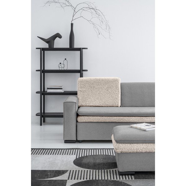 Szara rozkładana sofa 235 cm – Miuform-image-3