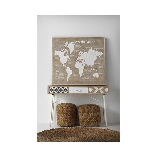 Brązowy puf z plecionki trzcinowej Seaweed – Geese-image-3