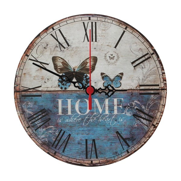 Zegar ścienny Home Is, 30 cm