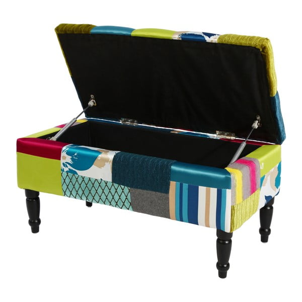 Ławka tapicerowana ze schowkiem Noelani-image-1