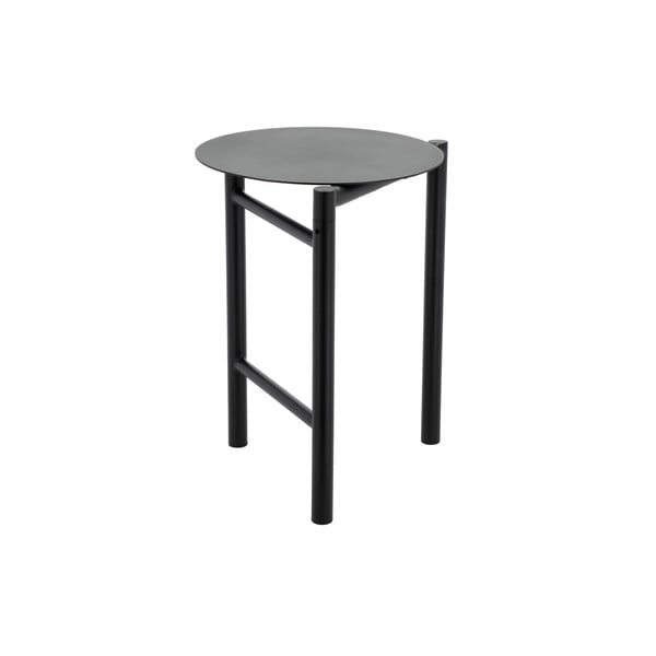 Czarny metalowy stołek Disc – Zone