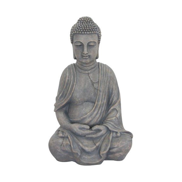 Szara dekoracja ogrodowa ADDU Buddha