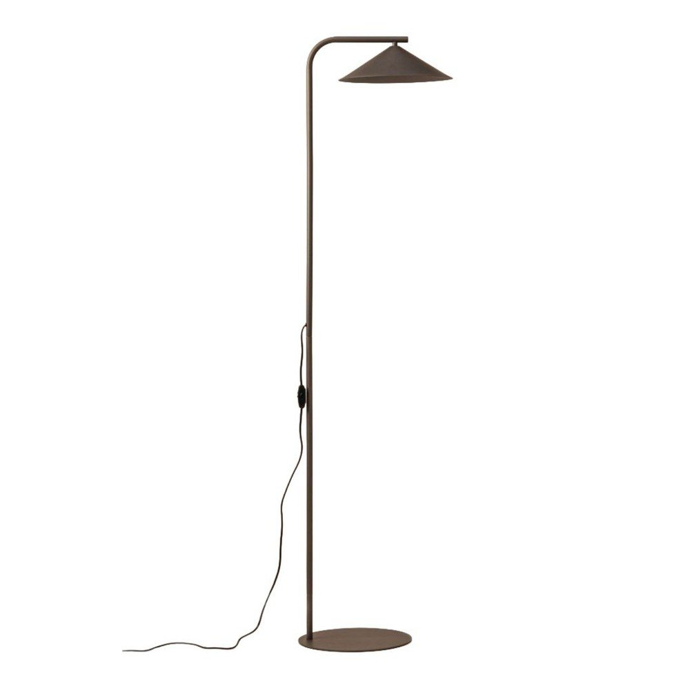 Brązowa metalowa lampa stojąca (wysokość 160 cm) Nocte – Micadoni