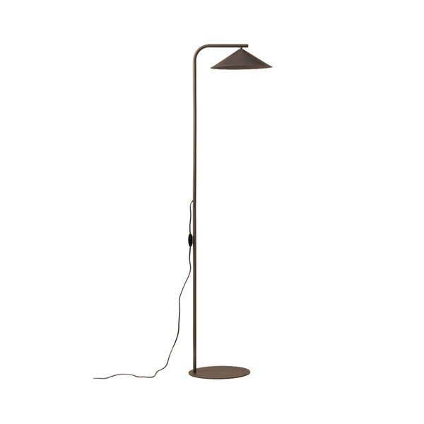 Brązowa metalowa lampa stojąca (wysokość 160 cm) Nocte – Micadoni 