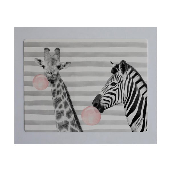 Podkładka na biurko Little Nice Things Zebra, 55x35 cm