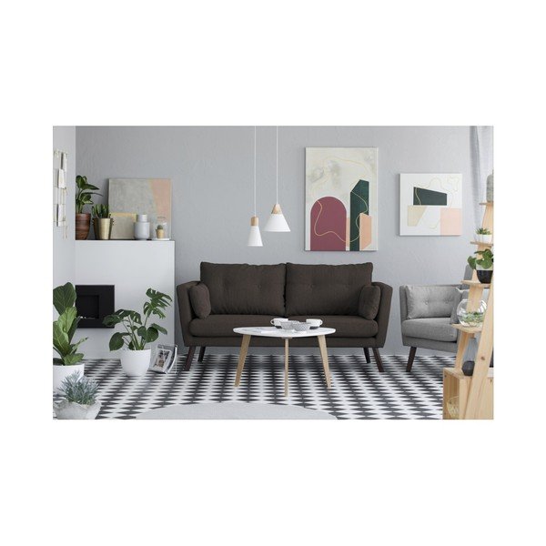 Brązowa sofa 3-osobowa Mazzini Sofas Elena-image-1