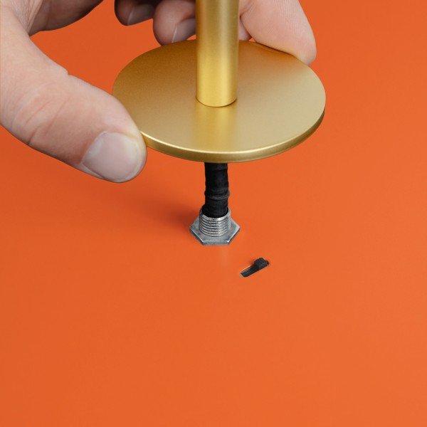 Pomarańczowa metalowa lampa wisząca LED ze ściemniaczem i metalowym kloszem ø 31 cm Asteria Plus – UMAGE-image-4