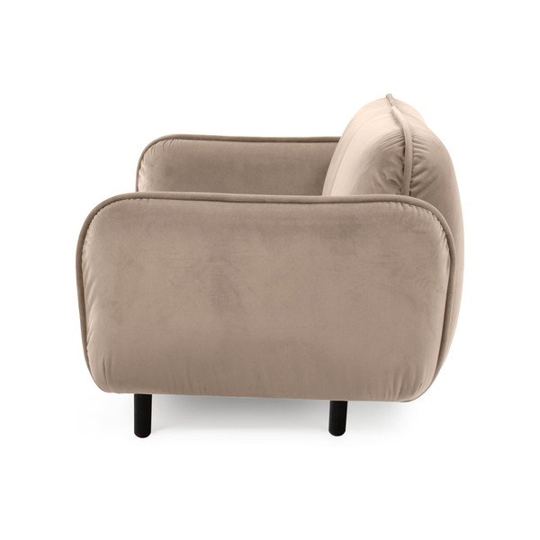 Beżowa aksamitna sofa 188 cm Bean – EMKO-image-3
