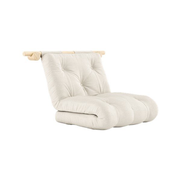 Lniany fotel w naturalnym kolorze Hooked – Karup Design