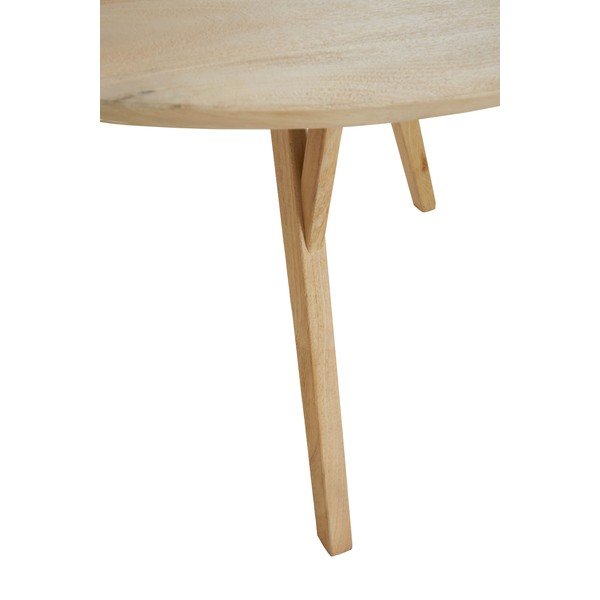 Okrągły stół z litego drewna mango ø 120 cm Quenza – Light & Living-image-4