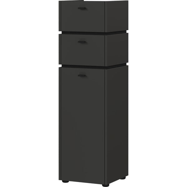 Antracytowa wysoka szafka łazienkowa 34x117 cm Modesto – Germania-image-1