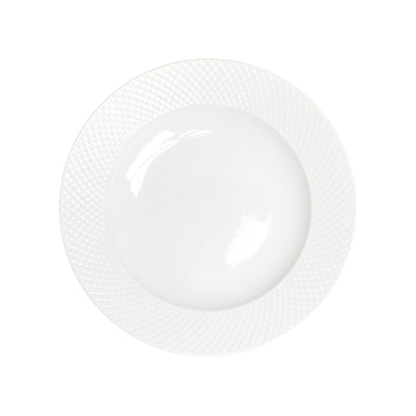 12-częściowy zestaw białych talerzy z porcelany Bonami Essentials Imperio-image-3