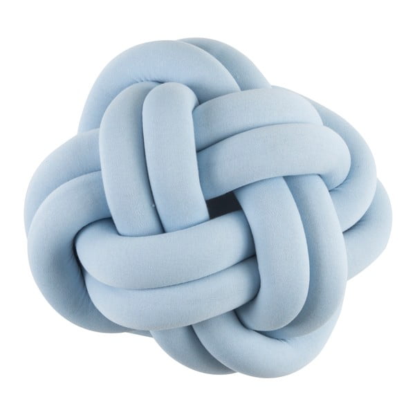 Niebieska mała poduszka Knotty Knots Simple