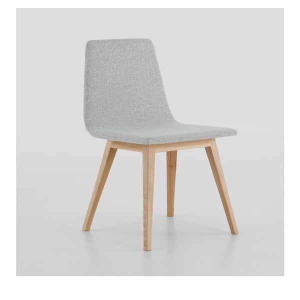 Szare tapicerowane krzesło z bukowego drewna Ziru Contract Twone