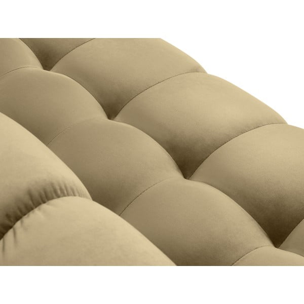 Beżowy aksamitny narożnik Cosmopolitan Design Bali, lewostronny-image-1