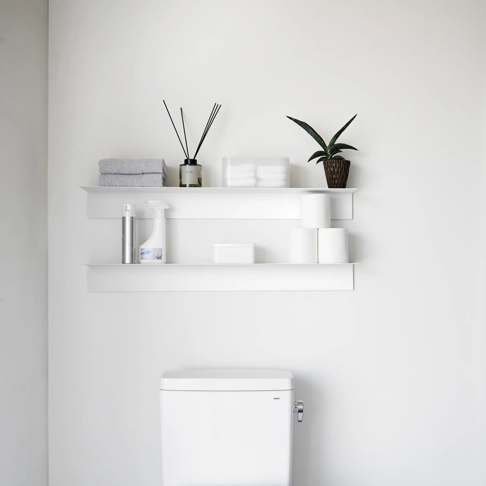 Biała metalowa półka 90 cm – YAMAZAKI (zdjęcie 4)