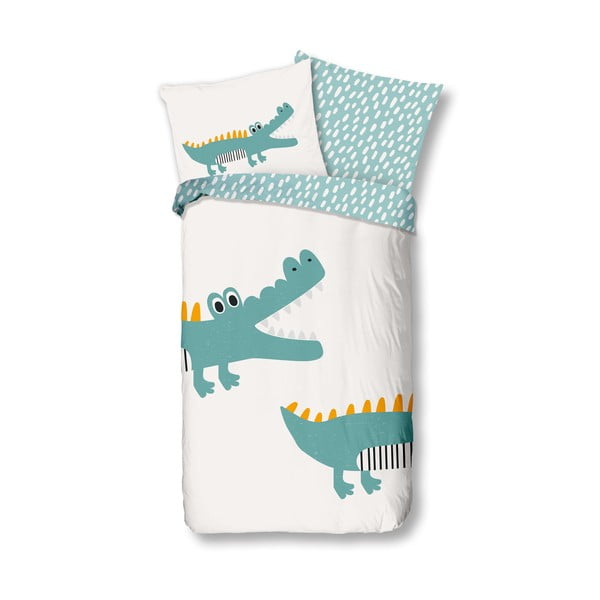 Bawełniana pościel dziecięca do łóżeczka 90x130 cm Crocodile – Bonami Selection