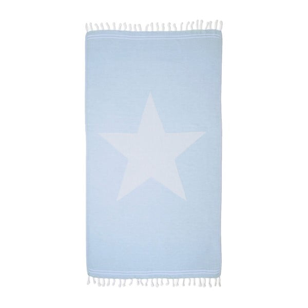 Ręcznik Hamam Seahorse Blue, 100x180 cm