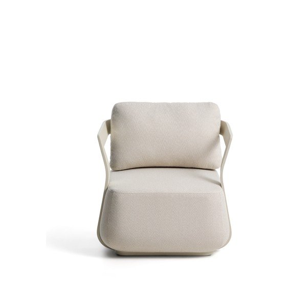 Kremowy tapicerowany fotel ogrodowy Tamaris – Kave Home-image-1