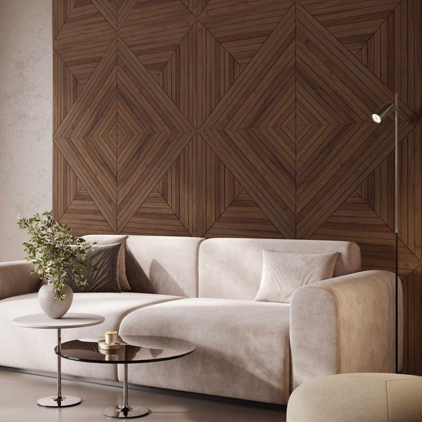 Tekstylne panele akustyczne zestaw 2 szt. 60x60 cm Medium Timber II – Styler-image-1