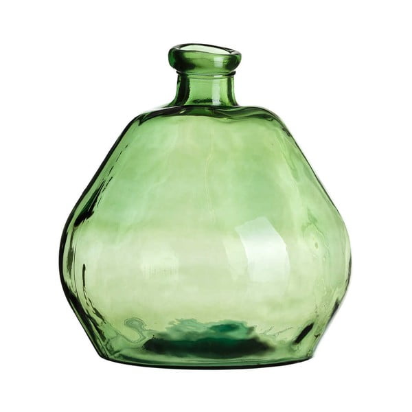 Zielona szklana butelka dekoracyjna Tropicho, wys. 50 cm