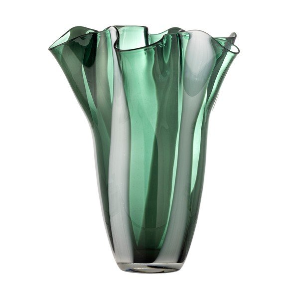 Zielony szklany ręcznie wykonany wazon (wysokość 32 cm) Lettice – Bloomingville-image-3