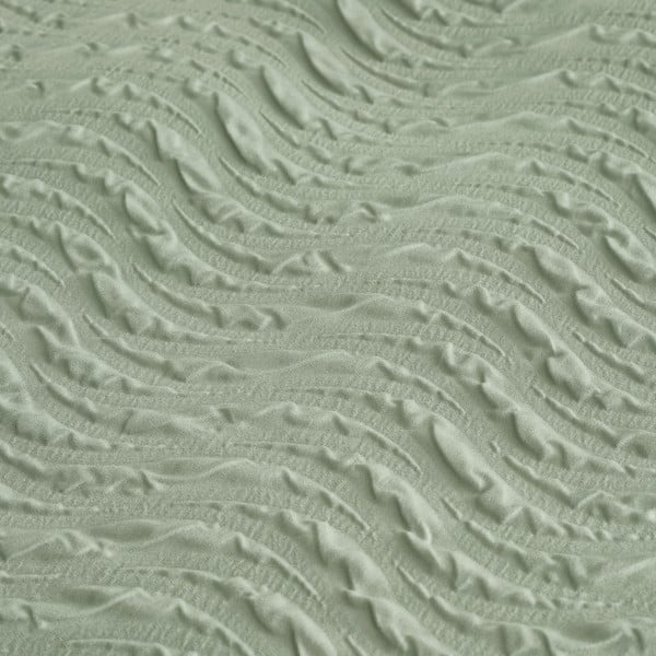Zielona pościel dwuosobowa z kory 230x220 cm Heatset Wave – Catherine Lansfield-image-4