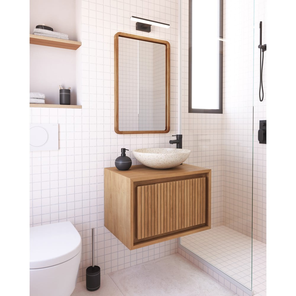 Lustro z drewnianą ramą ścienne 45x70 cm Shamel – Kave Home (zdjęcie 9)