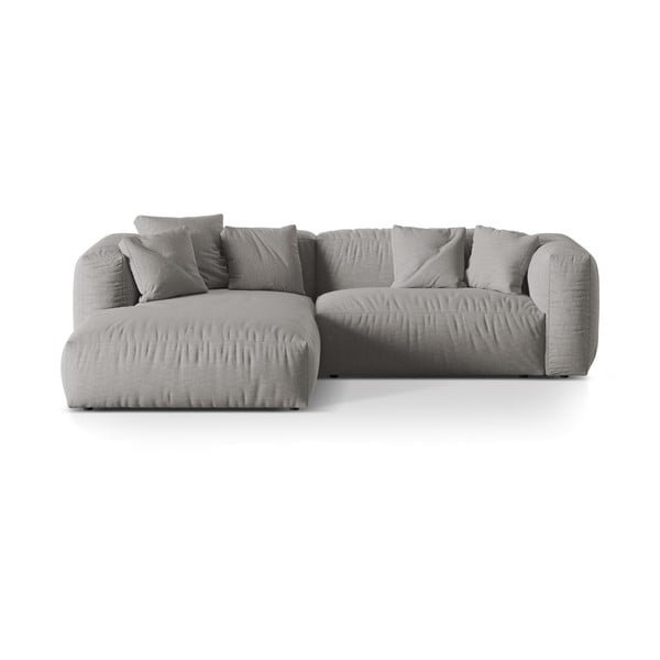 Jasnoszary narożnik modułowy (lewostronny) Martina – Micadoni Home