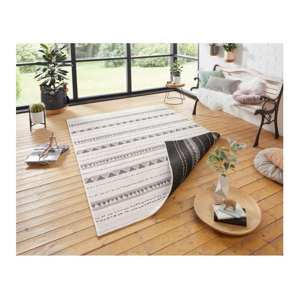 Czarno-kremowy dywan odpowiedni na zewnątrz NORTHRUGS Bahamas, 160x230 cm-image-4